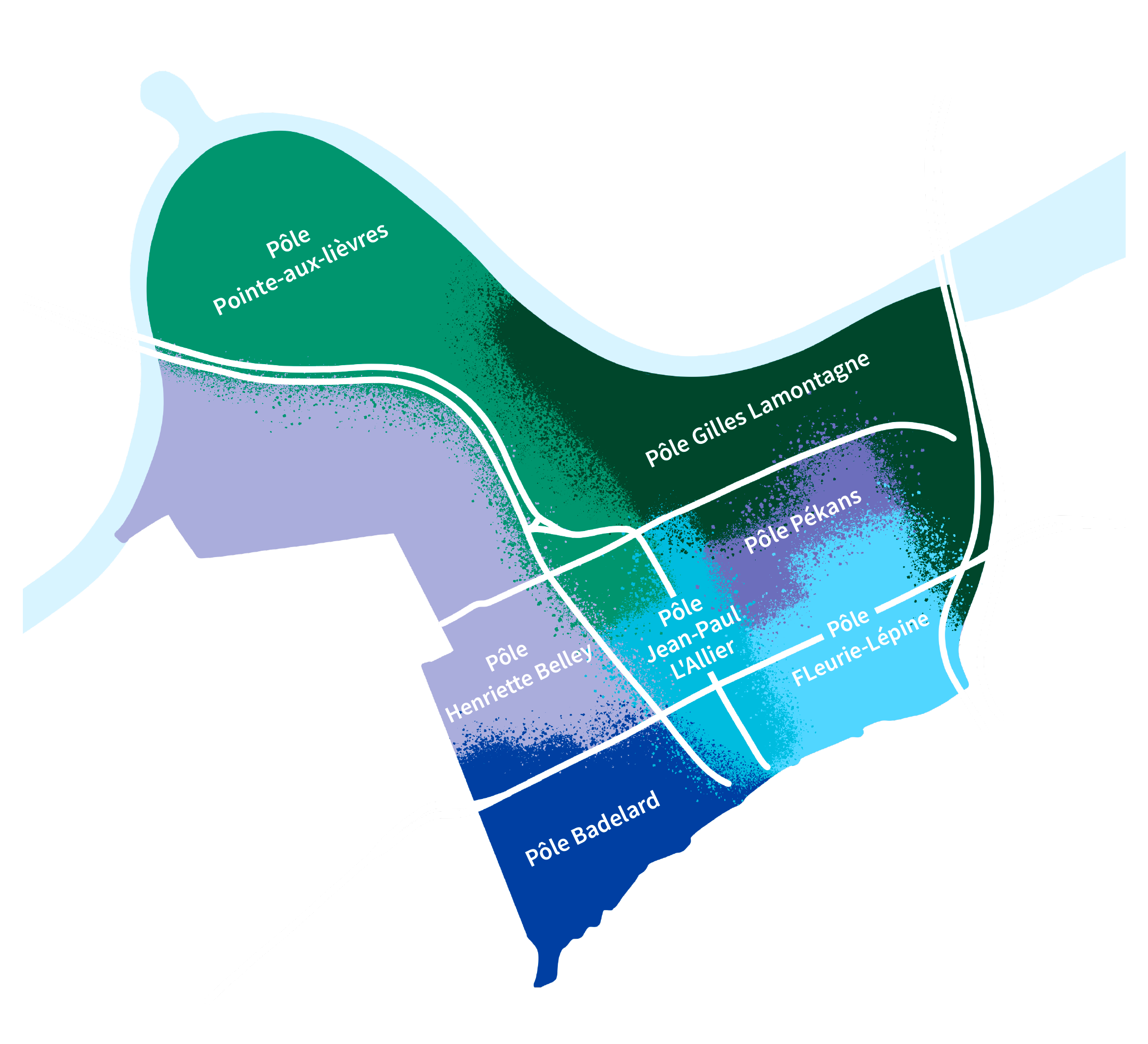 Carte des pôles – Saint-Roch 2050